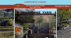 Desktop Screenshot of greenspotfarms.com